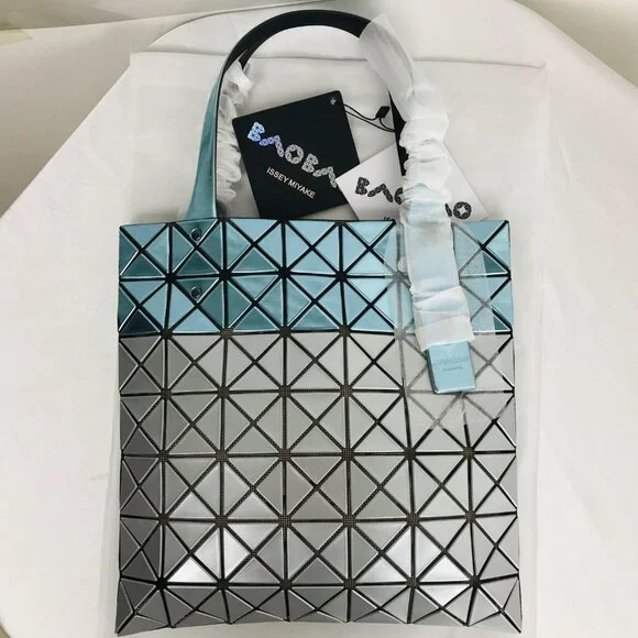 NWT Bao bao Issey Miyake Tote Bag in blue&silver - Picture 2 of 12